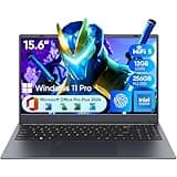 Coolby 15.6inch Windows 11 Laptop, 12GB RAM/256GB SSD, 1920x1080 IPS Display, Intel N95(Beats N5095) Quad Core Laptop Computer, Support Fingerprint, WiFi 5, BT