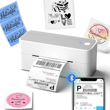 Phomemo Bluetooth Shipping Label Printer, 241BT 4X6 Wireless Thermal Label Printers for Small Business, Label Printer for Shipping Package, Compatible with iPhone, Android, Amazon