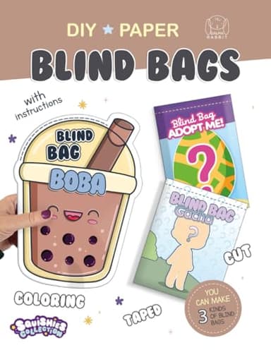 Paper Blind Bag DIY craft: Create three different types of surprise bags. (Squishies Collection)