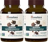 Himalaya Guggul, Cholesterol Supplement for Healthy LDL, HDL, and Triglyceride Levels, 750 mg, 60 Vegetarian Capsules, 1 Month Supply, 2 Pack