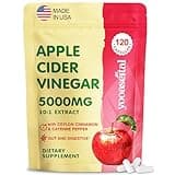 Apple Cider Vinegar Capsules with Mother, Max Strength ACV Pills Supplements with Organic Cayenne Pepper & Ceylon Cinnamon, Inulin, Probiotic for Diet, Digestion, Detox, Immune, Non-GMO, 120 Capsules