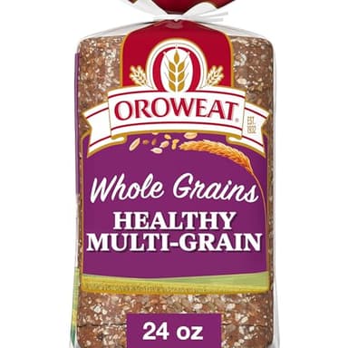 Oroweat Whole Grains Healthy Multi Grain Bread, Whole Grain Bread Free From Artificial Colors, Flavors and Preservatives, 24 oz Loaf