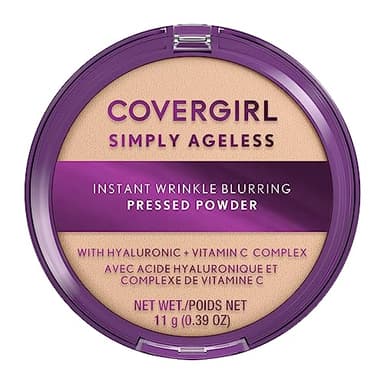 Covergirl Simply Ageless Instant Wrinkle Blurring Pressed Powder, Fair Ivory, 0.39 Ounce