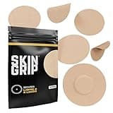 Skin Grip Adhesive Patches for Freestyle Libre 2 & Lingo CGM – Waterproof & Sweatproof Adhesive for 10-14 Days, Pre-Cut Adhesive Medical Tape, Sensor Cover – 20 Pack, Tan
