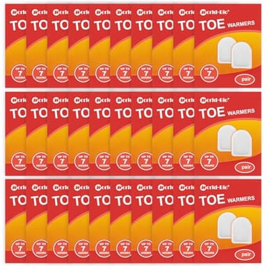 WORLD-BIO Toe Warmers for Feet 30 Pairs, Hot Warmers for Women Men Long Lasting Safe Natural Odorless Air Activated Warm Up to 7 Hours of Heat, Disposable Heat Pack Keep Toe Foot Warm