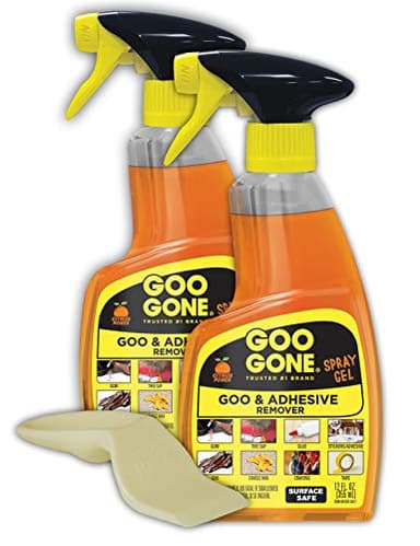 Goo Gone Adhesive Remover Spray Gel, Removes Chewing Gum, Grease, Tar, Stickers, Labels, Tape Residue, Oil, Blood, Lipstick, Mascara, 2 Pack & Sticker Lifter