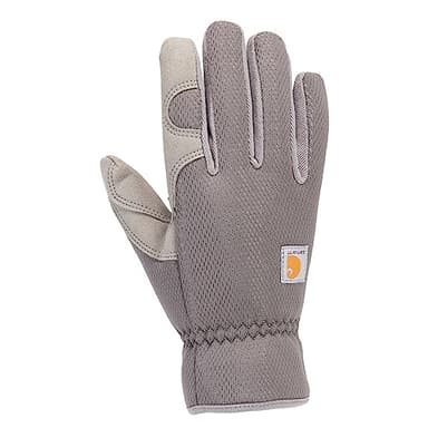 Carhartt Women's Thermal-Lined High Dexterity Open Cuff Glove, Grey, Small
