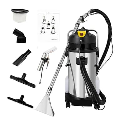 40L/11Gal Commercial Carpet Cleaner, 3 in 1 Multi-Purpose Floor Cleaning Machine Heavy Duty Extractor Vacuum Washing Machine, 1049W Powerful Sofa Curtain Carpet Cleaning Machine