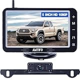 Wireless Backup Camera 5-inch for Truck: Easy to Install Back up Camera - HD 1080P Rear View Camera for Trucks SUVs