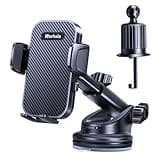 Rorhxia [Military-Grade] 3-in-1 Phone Holders for Your Car, [2025 Most Stable and Flexible Suction Cup] Vent Dashboard Windshield Cell Phone Mount Car Fit for All Phones, iPhone, Samsung