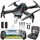 Oddire Mini Drone with Camera - Drones for Kids Adults, 1080P HD Foldable Drone with Stable Hover, Auto-Follow, Trajectory Flight, Gravity Control, 90° Adjustable Lens, One Key Take Off/Land, 3D Flip