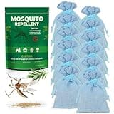 12 Pack Natural Mosquito Repellent Pouches for Outdoor, Indoor, Patio, Yard, Camping, Travel, Citronella Oil Mosquito Deterrent to Keep Mosquito Away, Safe for Kids and Adults