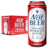 Not Beer American Sparkling Water, Original, 99.9% Pure, Mineral & Electrolyte Blend, Unflavored Carbonated Water, Made in America, Plain Sparkling Water, 16 Oz Tallboy Cans, 8 Pack