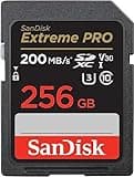 SanDisk 256GB Extreme PRO SDXC UHS-I Memory Card - C10, U3, V30, 4K UHD, SD Card - SDSDXXD-256G-GN4IN, Dark gray/Black