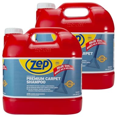 Zep Premium Carpet Shampoo - 2.5 Gal (Case of 2) - ZUPXC320 - Deep Cleaning and Stain Removal, For Carpet Machines