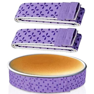 Bcautay Baking Strips, 2 Pcs Absorbent Thick Cotton Cake Pan Dampen Strips for Kitchen Bakery Restaurant