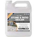 Serveon Sealants Natural Stone Sealer Plus Stain Guard (Clear Gloss Finish) Commercial Grade Outdoor Indoor Waterproof Grout Sealer Protects Pavers Pools Patios Landscape Stones (1 Gallon) H2700S
