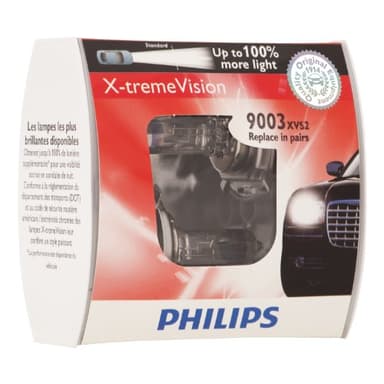 Philips 9003 X-tremeVision Upgrade Headlight Bulb (Pack of 2)