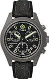 Timex Men's Expedition North Field Post 43mm Watch - Black Strap Black Dial Titanium Case