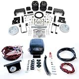 Air Lift 57396 25592 LoadLifter 5000 Rear Air Spring Kit with Load Controller II Compressor System fits 2011-2016 F250 F350 Super Duty 4WD & 2011-2014 F450 4WD - 5000 lbs of Load-Leveling Capacity