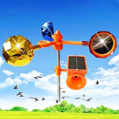 DSQSTMR Bird Repellent Devices Outdoor Reflectors for Outside Pigeon Woodpeckers Keep Scare Birds Away Solar Animal Repeller Reflective Bird Deterrents