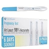 AMPLIM Pregnancy Midstream Test – 99% Accuracy, Early Detection of HCG at 10 MIU/ml, FSA HSA Eligible, Reliable & Fast Results, Easy to Use, Clear & Accurate Pregnancy Test, 3-Pack