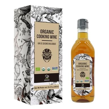 Soeos Organic Shaoxing Chinese Cooking Wine, 16.2 Oz (480 Ml)