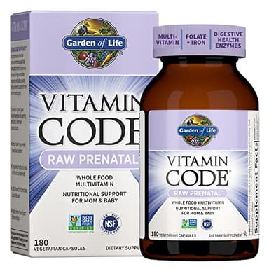 Garden of Life Vitamin Code®, RAW Prenatal™, 180 Vegetarian Capsules