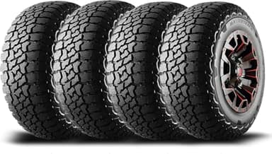 Set of 4 (FOUR) Mastertrack BADLANDS AT All Terrain LT275/70R18 125/122S 10 Ply E SUV Light Truck Tires + 3-Year Road Hazard Warranty Included - 275/70/18 (Tire Only)