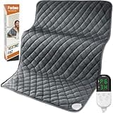 King Size Heating Pad for Back Pain & Cramps Relief Electric Heating Pad for Body Moist&Dry Heat Pad for Neck Shoulder Heat Pad Auto Shut Off Temperature Settings Machine Washable Gray 35"x20"