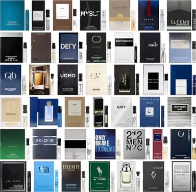 JRoBeauty High End Random Selection Designer Fragrance Cologne Sampler Set for Men - (Pack of 10 Sample Vials)