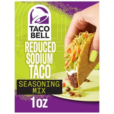 Taco Bell, Reduced Sodium Taco Seasoning Mix, 1 Oz