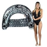 Poolcandy Black Onyx Glitter Filled Inflatable Sun Chair Pool Float