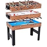 Lancaster 3 in 1 Sports Multigame, Pool Billiards, Slide Hockey, Foosball Game Table