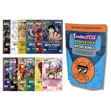 TraderzTCG One Piece TCG English Booster Pack Bundle – (4 Pack English) - Perfect for One Piece Cards Game Fans, Anime Collectors, and TCG Enthusiasts