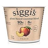 siggi's® Plant-Based Coconut Blend, Peach, 5.3 oz. Cup – Single Serving Dairy Free Snack, More Protein Than Sugar