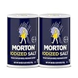 Morton Iodized Salt, All-Purpose, (26 oz), 2-Pack - All-Purpose, Perfect for Cooking & Table Use