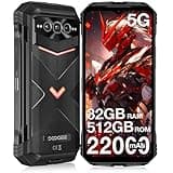 DOOGEE V MAX Pro(2025) 5G Rugged Phone,22000mAh,32GB+512GB/TF 2TB,Android 14 Rugged Smartphone,108MP+20MP Night Vision Phone, 6.58" FHD+ 120Hz IPS Screen, IP68/IP69K Waterproof Phone,NFC/OTG/Face ID