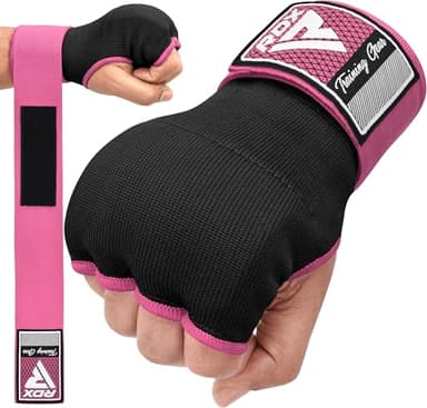 RDX Gel Boxing Hand Wraps Inner Gloves Men Women, Quick 100cm Long Wrist Straps, Elasticated Padded Fist Under Mitts Protection, Muay Thai MMA Kickboxing Martial Arts