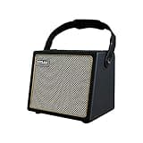 Acoustic Guitar Amplifier, 30 Watt Bluetooth Speaker Rechargeable Portable Acoustic Guitar Amp with Reverb Chorus Effect,3 Inputs, Black