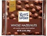 Ritter Sport Milk Chocolate with Whole Hazelnuts 100g/3.52oz (Pack of 2)