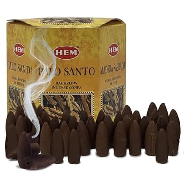 TRUMIRI Palo Santo Backflow Incense Cones For Waterfall And Mat Bundle Inciensos Aromaticos|Incienso|Inciense|Insienso
