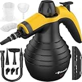 Pressurized Handheld Steam Cleaner with 10pcs Accessories & Safety Lock, Multi-Purpose & Powerful Home Use Steamer for Cleaning, Car, Bathroom, Shower, Upholstery, Grout, Window, Grease