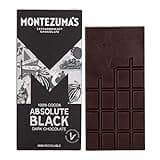 Montezuma Dark Chocolate Absolute Black 100% Cocoa 90g (Pack of 3)