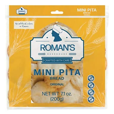 Roman's Bakehouse Pita Bread Original Mini, 200g