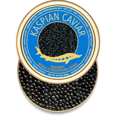𝐁𝐄𝐒𝐓𝐒𝐄𝐋𝐋𝐄𝐑 Premium Siberian Sturgeon Royal Black Caviar - 1.1 oz - (30g) - Classical Sturgeon Malossol Sturgeon Black Roe - [JANUARY 2026]