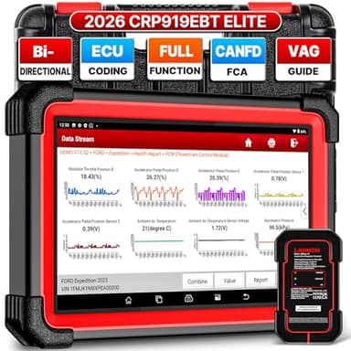LAUNCH X431 CRP919EBT 2026 Wireless Bidirectional Scan Tool, All-in-One Full System OBD2 Scanner, 35+ Services, ECU Code, CANFD&DOIP, FCA AutoAuth, VAG Guide, 3000+ Active Test, Upgraded of CRP919E