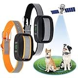 WIEZ GPS Wireless Dog Fence, Electric Dog Fence for Outdoor,Adjustable Warning Strength,Pet Containment System, Suitable for Most of Dogs(2 Collars)