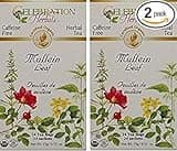 Celebration Herbals Organic Mullein Leaf Tea Caffeine Free - 2 Pack (48 Bags in Total)