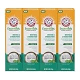 ARM & HAMMER Essentials Whiten & Strengthen Fluoride Toothpaste-4 Pack of 4.3oz Tubes, Fresh Mint- 100% Natural Baking Soda- Fluoride Toothpaste